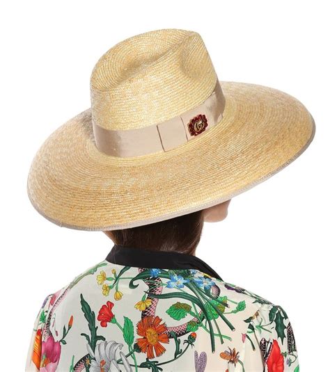 size 8 wide brim hat gucci|gucci straw hat women.